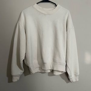 A new day cream crew neck